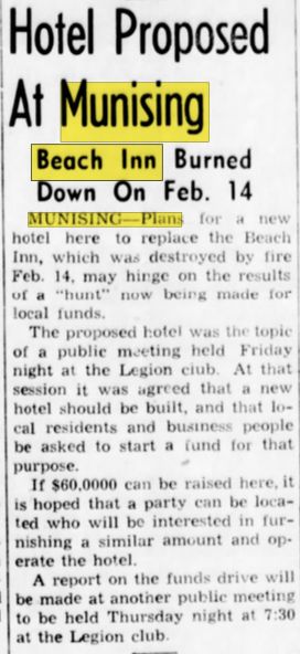 Beach Inn - April 1951 Article On Fire (newer photo)